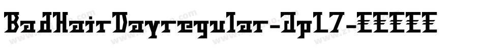 BadHairDayregular-JpL7字体转换