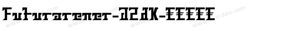 Futurarener-J2dK字体转换