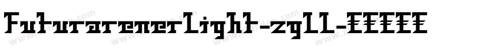 FuturarenerLight-zgLL字体转换