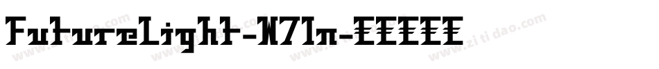 FutureLight-W7ln字体转换