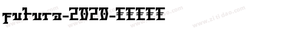 futura-2020字体转换