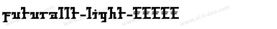 futurallt-light字体转换