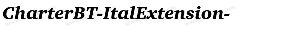 CharterBT-ItalExtension字体转换