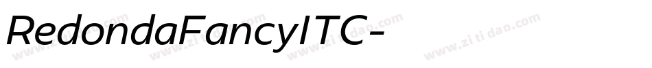 RedondaFancyITC字体转换