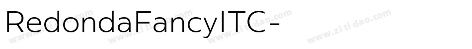 RedondaFancyITC字体转换