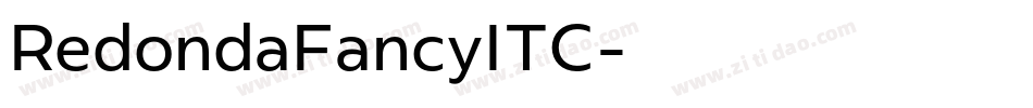 RedondaFancyITC字体转换