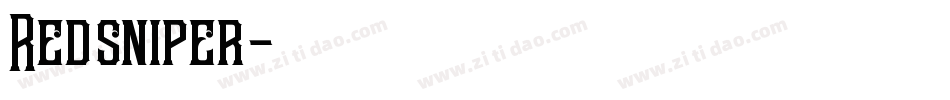 Redsniper字体转换