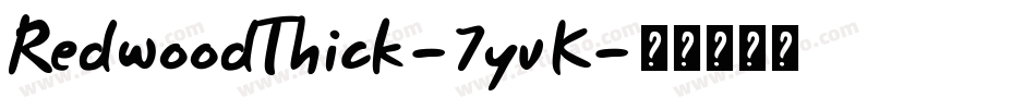 RedwoodThick-7yvK字体转换