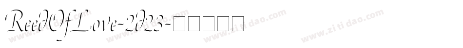 ReedOfLove-2d23字体转换