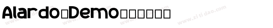 Alardo_Demo字体转换