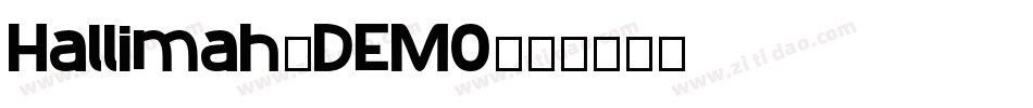 Hallimah_DEMO字体转换