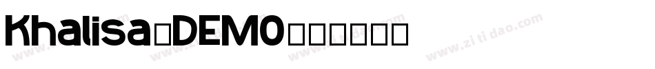Khalisa_DEMO字体转换
