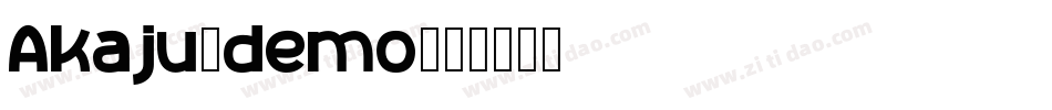 Akaju_demo字体转换