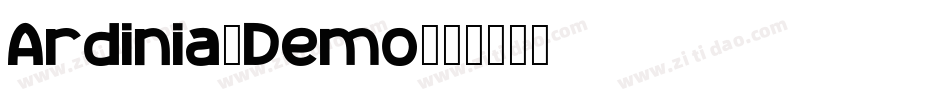 Ardinia_Demo字体转换