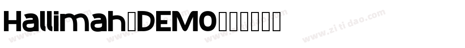 Hallimah_DEMO字体转换