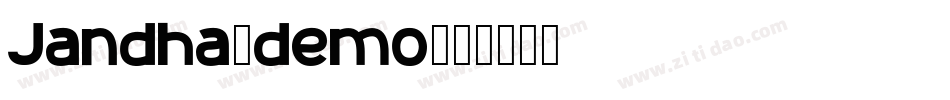 Jandha_demo字体转换