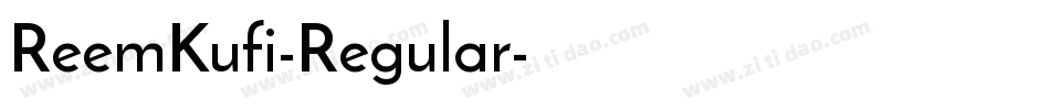 ReemKufi-Regular字体转换