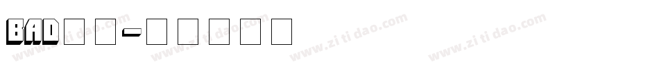 bad字体字体转换