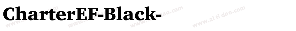 CharterEF-Black字体转换