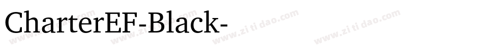 CharterEF-Black字体转换