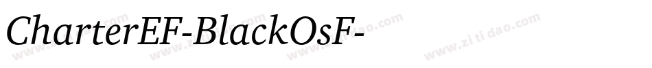 CharterEF-BlackOsF字体转换