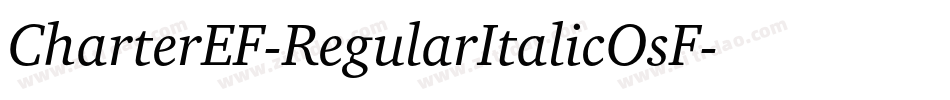 CharterEF-RegularItalicOsF字体转换
