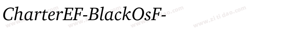 CharterEF-BlackOsF字体转换