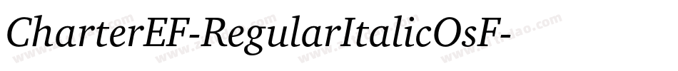 CharterEF-RegularItalicOsF字体转换