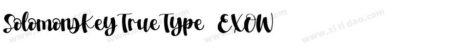 SolomonsKeyTrueType-EXOW字体转换