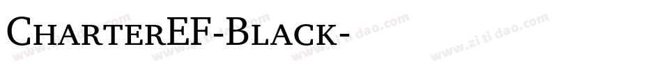 CharterEF-Black字体转换