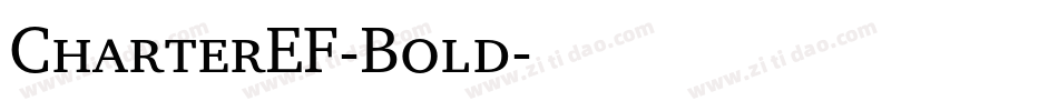 CharterEF-Bold字体转换