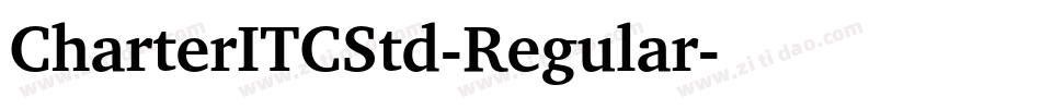 CharterITCStd-Regular字体转换