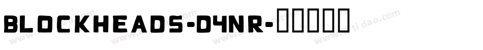 Blockheads-D4nR字体转换