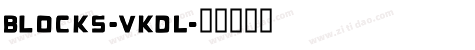Blocks-vKdL字体转换