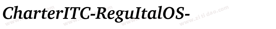 CharterITC-ReguItalOS字体转换