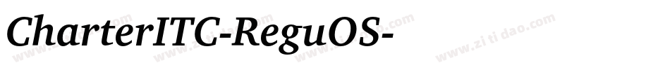 CharterITC-ReguOS字体转换