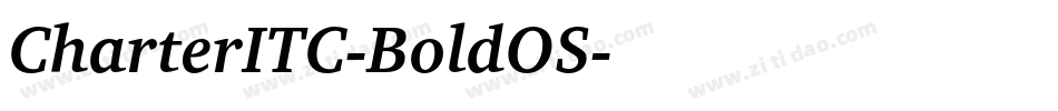 CharterITC-BoldOS字体转换