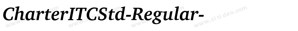 CharterITCStd-Regular字体转换
