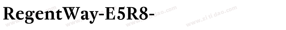 RegentWay-E5R8字体转换 RegentWay-E5R8字体转换