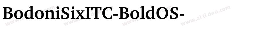 BodoniSixITC-BoldOS字体转换