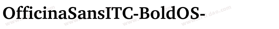 OfficinaSansITC-BoldOS字体转换