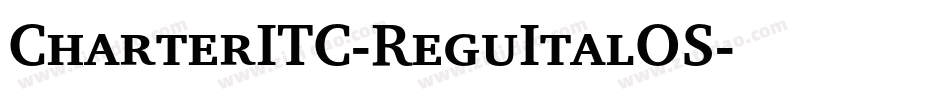 CharterITC-ReguItalOS字体转换