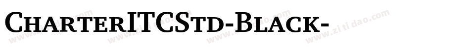 CharterITCStd-Black字体转换