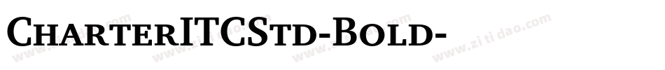 CharterITCStd-Bold字体转换