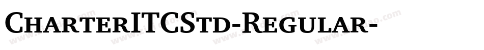 CharterITCStd-Regular字体转换