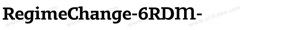RegimeChange-6RDM字体转换
