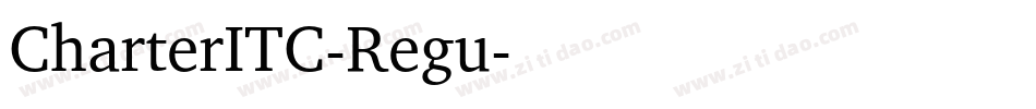 CharterITC-Regu字体转换