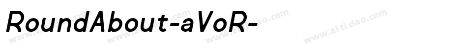 RoundAbout-aVoR字体转换