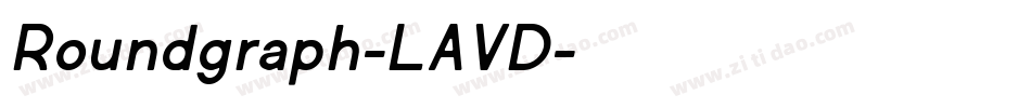 Roundgraph-LAVD字体转换