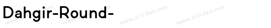 Dahgir-Round字体转换
